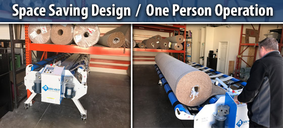 Accu-Cut J-2 Carpet Cutting Machine with Customer